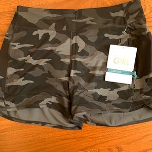 Athleta Girl camo shorts--NEW with tags!